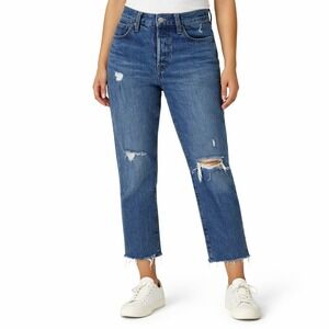 Levi's Womens Wedgie High Rise Distressed Jeans Size 27 Medium Wash Retro 90s